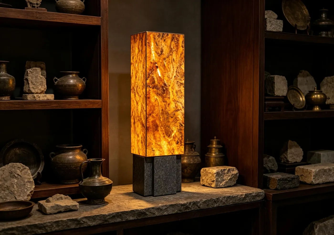 Cột cao — khối đá năng lượng thấu quang ALOKA, loại cắm điện
