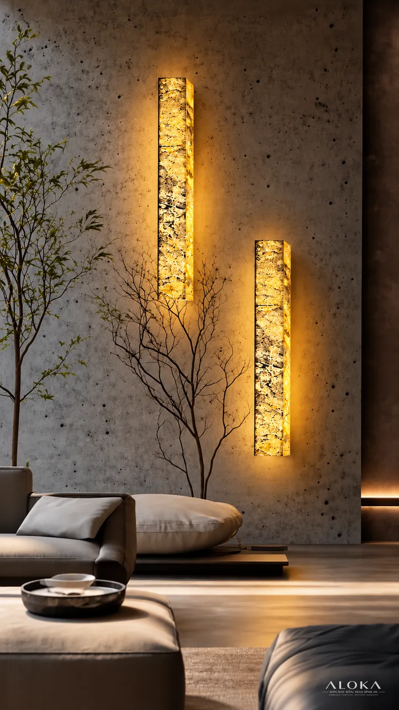 Thanh gắn tường dài 1,2 m (ALK-DT03) — khối đá năng lượng thấu quang ALOKA
